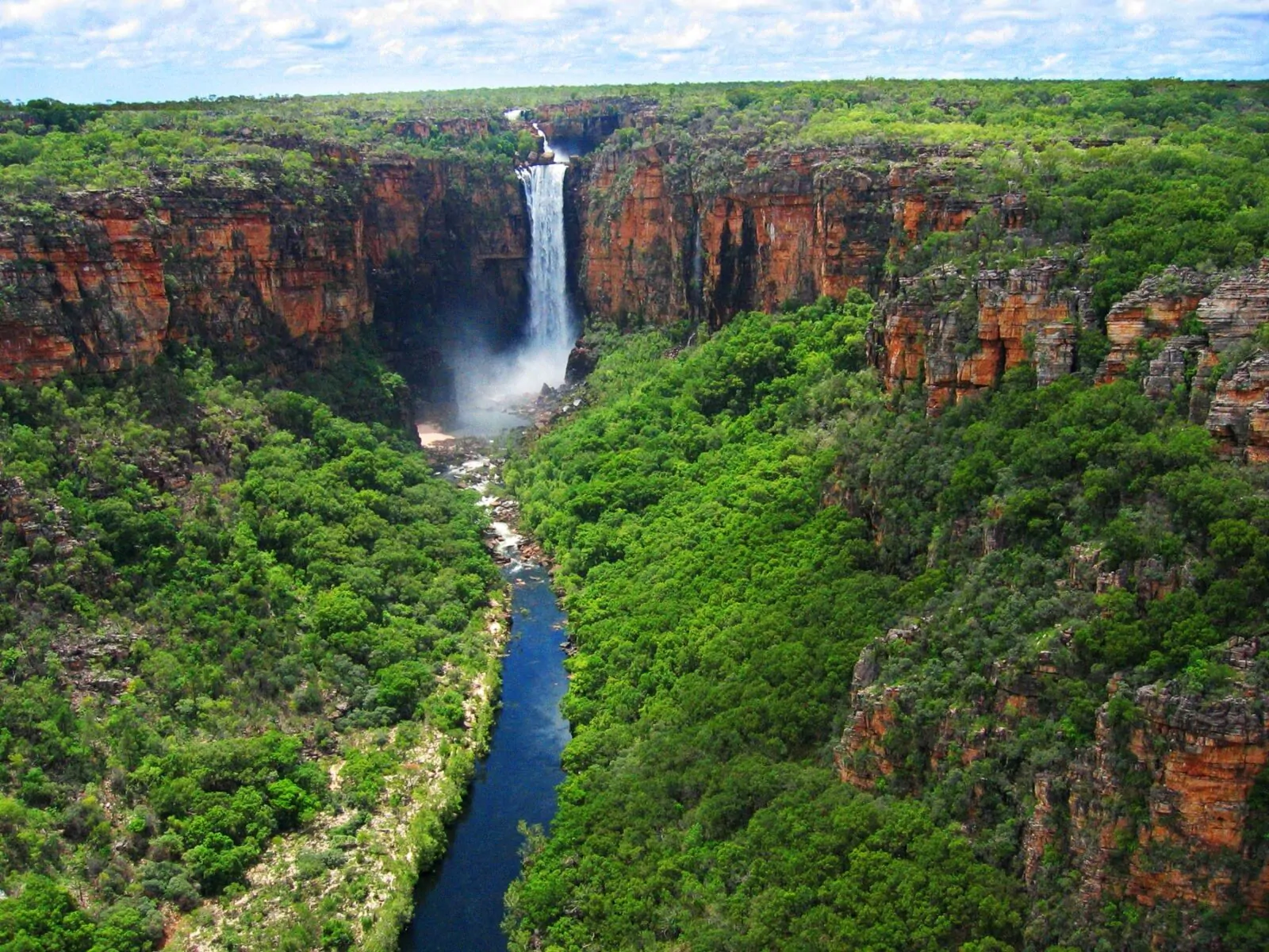 Kakadu National Park is renowned for its exceptional biodiversity and diverse landscapes, which include wetlands, rivers, sandstone escarpments, savanna woodlands, and monsoon forests.