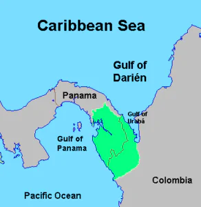 map image of darien gap